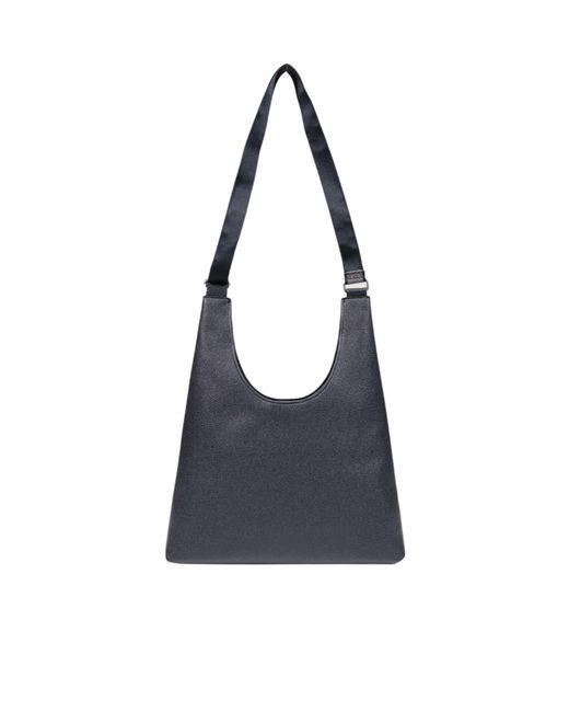 Calvin Klein Blue Large Shoulder Bag With Adjustable Webbing
