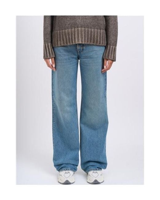 Haikure Blue Five-Pocket Denim Trousers