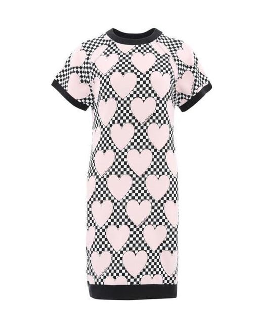 Moschino White Love Printed T-Shirt Dress