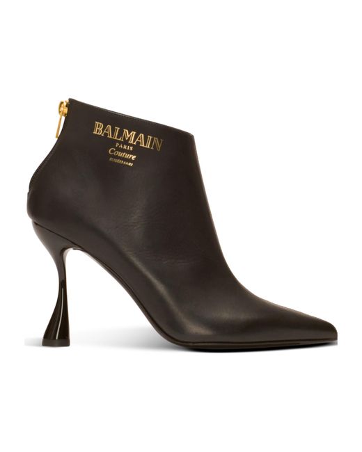 Balmain Brown Eden Ankle Boots