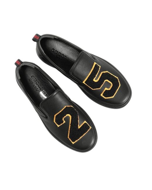 Gucci Black Logo Business Casual Shoes for men