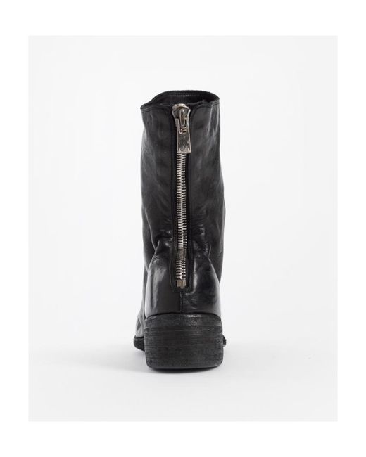 Guidi Black Back-Zipper Boots