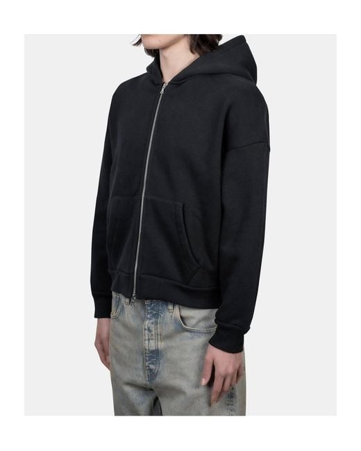 sunflower Black Zippered Hooded Cardigan for men