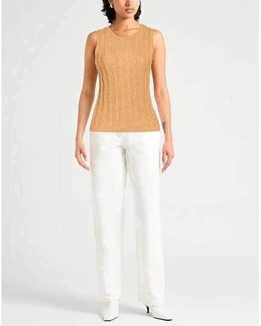 Max Mara Natural Linen Knit Vest