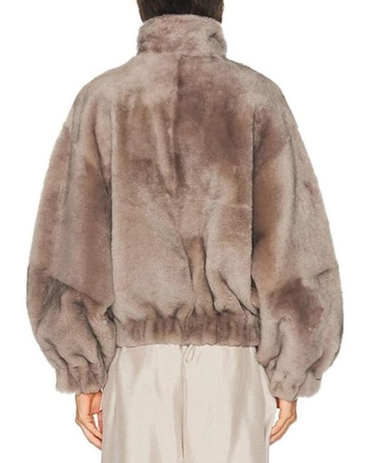 Nour Hammour Brown Zip-Up Jacket