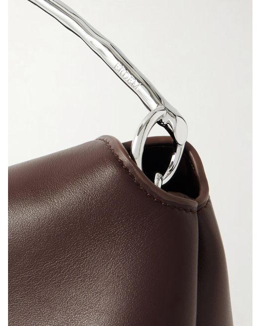 Erdem Brown Tulip Handle Tote Bag