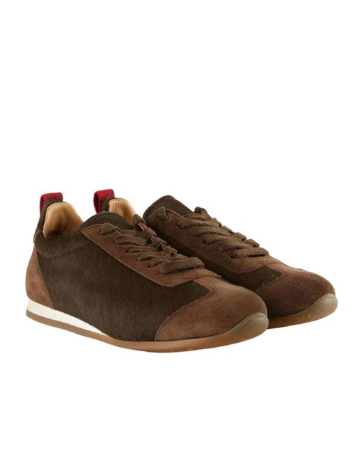 Uma Wang Brown Lace-Up Sneakers