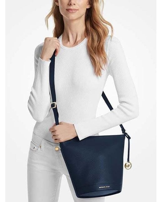 Michael Kors Blue Bucket Shoulder Bag