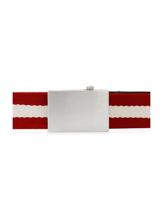 Bally White Logo Belt for men