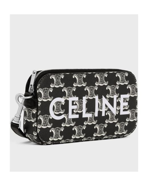 Céline Black Horizontal Pouch for men