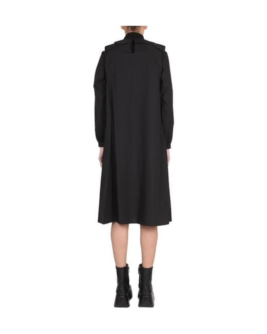 Raf Simons Black Relaxed Fit Tunic Dress