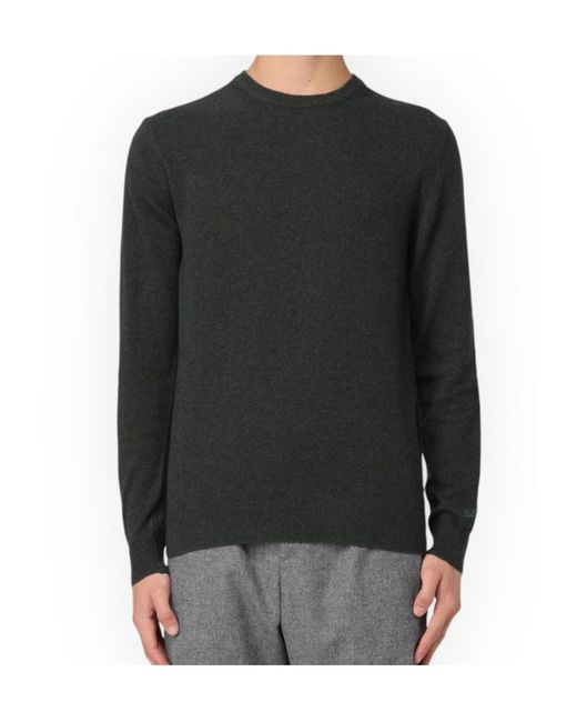 Woolrich Gray Logo Embroidered Crewneck Jumper for men