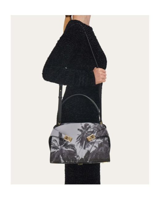 Ferragamo Black Hug Soft Shoulder Bag