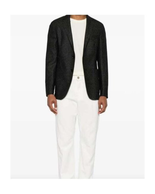 Zegna Black Single-Breasted Suit Jacket for men