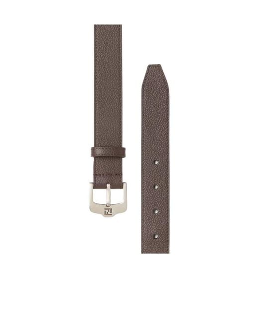 Fendi White Ff Belt for men