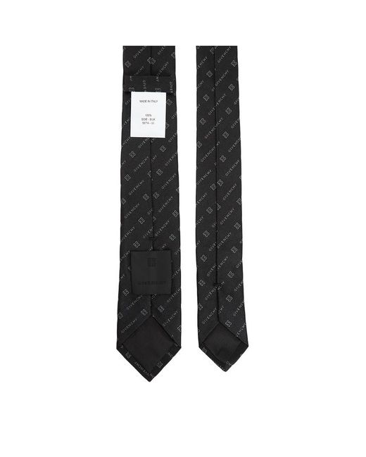 Givenchy Black Pointed Tie for men