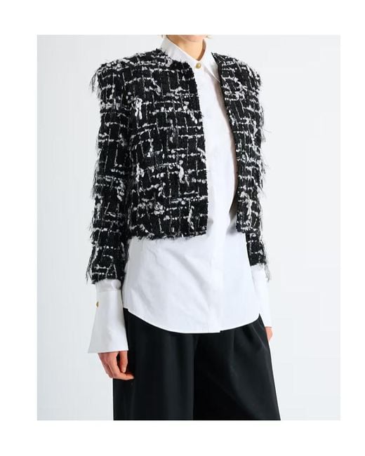 Balmain Black Cropped Jacket