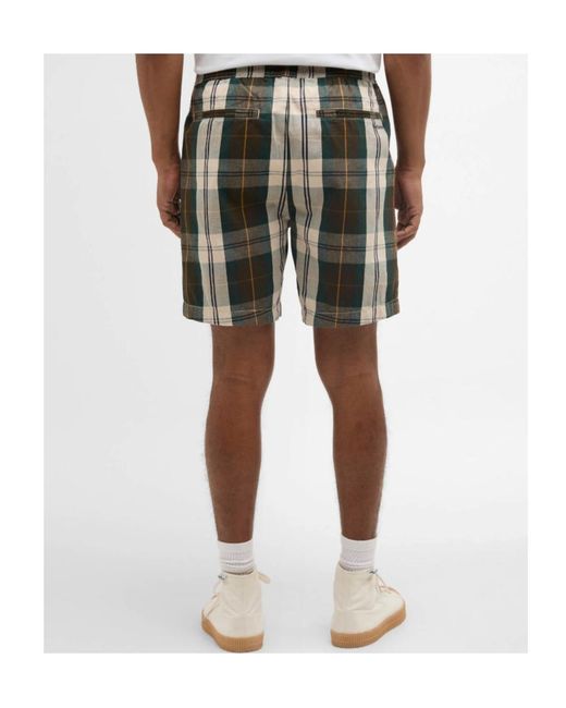 Barbour Green Tartan Relaxed Short for men
