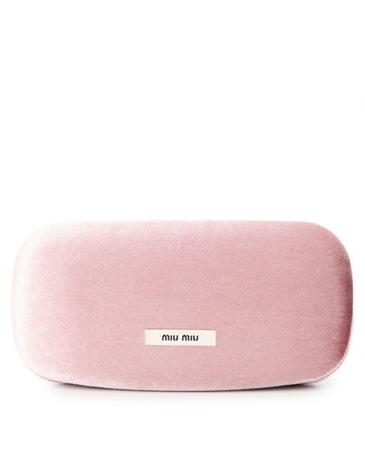 Miu Miu White Rectangular Sunglasses