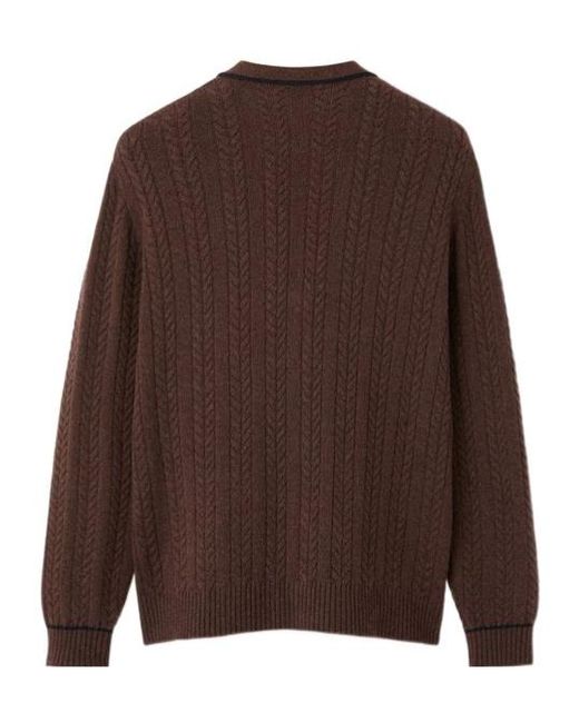 Loro Piana Brown Cypress Cardigan for men