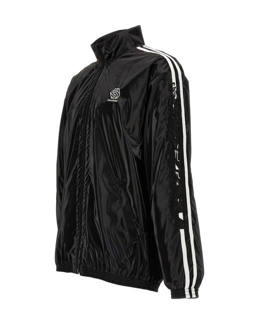 Doublet Black Patent-Finish Track Jacket for men