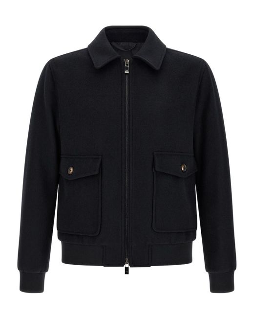 Pal Zileri Blue Long-Sleeve Casual Jacket for men