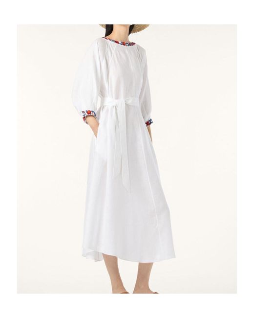 Loro Piana White Mina Dress