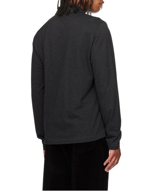 Ferragamo Blue Ferragamo Long Sleeved Polo Shirt for men