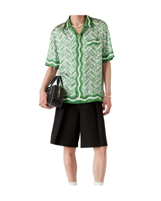 Casablanca Green Long-Sleeved Shirt for men