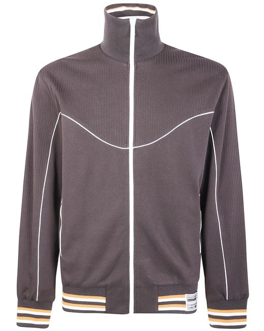 Golden Goose Men's Purple Journey Zipped Track Jacket Blend Cotton
