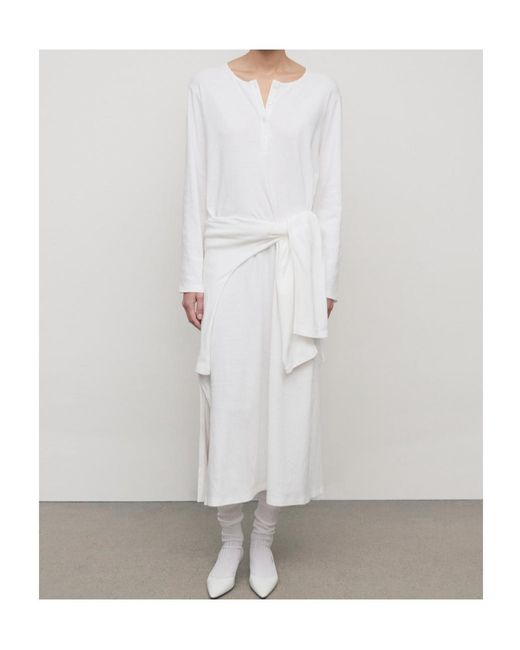 The Row White Latoya Dress