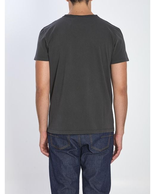 Dior Gray Short-Sleeved T-Shirt for men