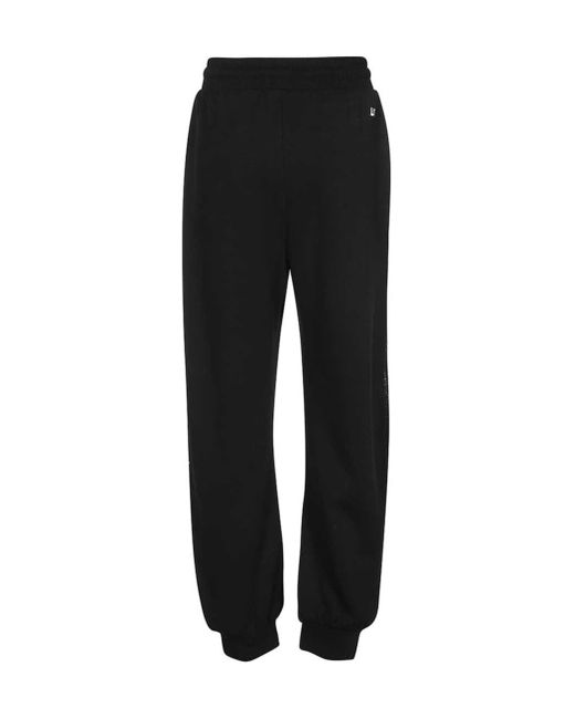 EA7 Black Elastic Waist Sweatpants
