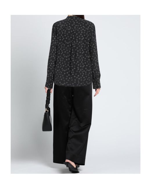 Isabel Marant Black Geometric Print Shirt