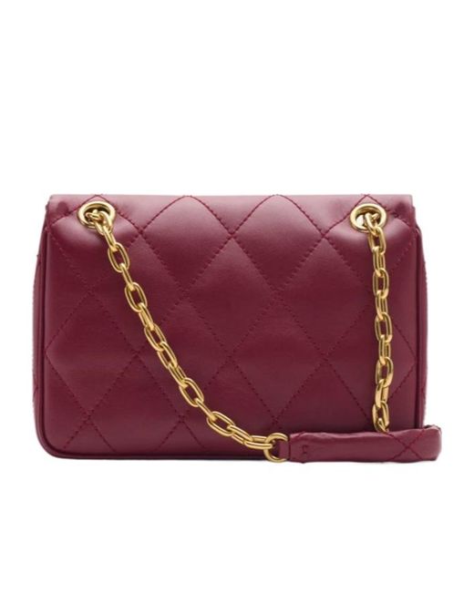 Burberry Red Small Strand Shoulder Bag