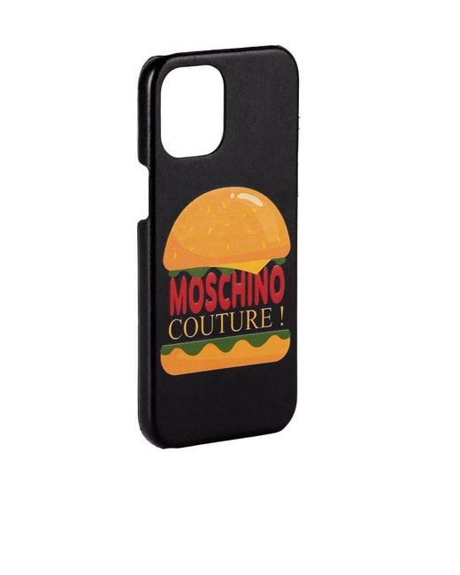 Moschino Orange Hamburger Iphone 12 Pro Max Mobile Phone Case for men
