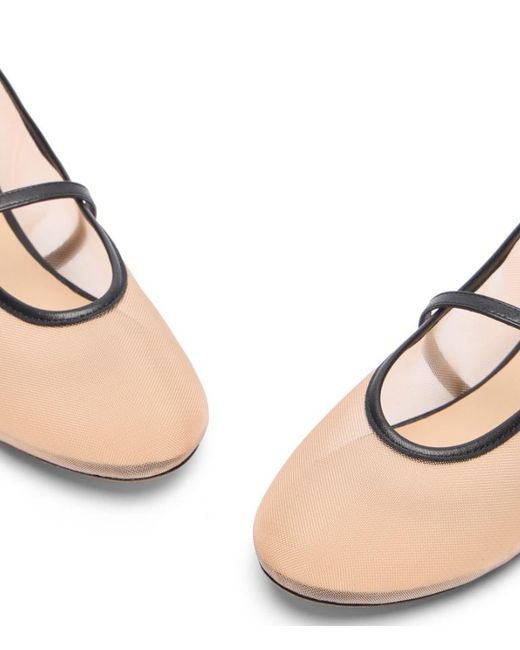 Stuart Weitzman Natural Bareitall Mary Jane