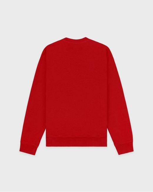 Sporty & Rich Red Appliqu Sweatshirt