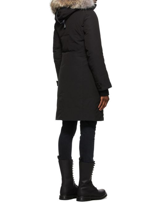 Canada Goose Black Hooded Down Jacket
