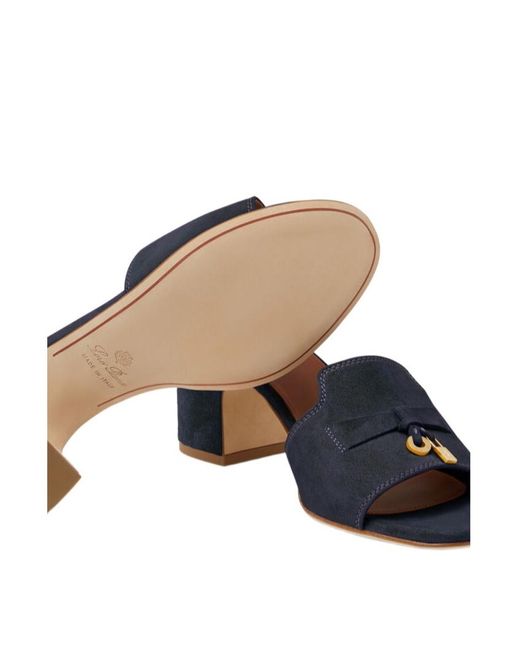 Loro Piana Blue Summer Charms Sandal