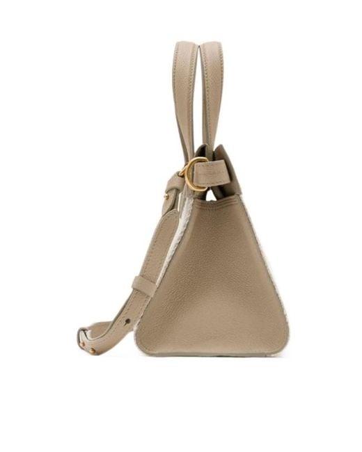Burberry Natural Cotswolds Checked Mini Tote Bag