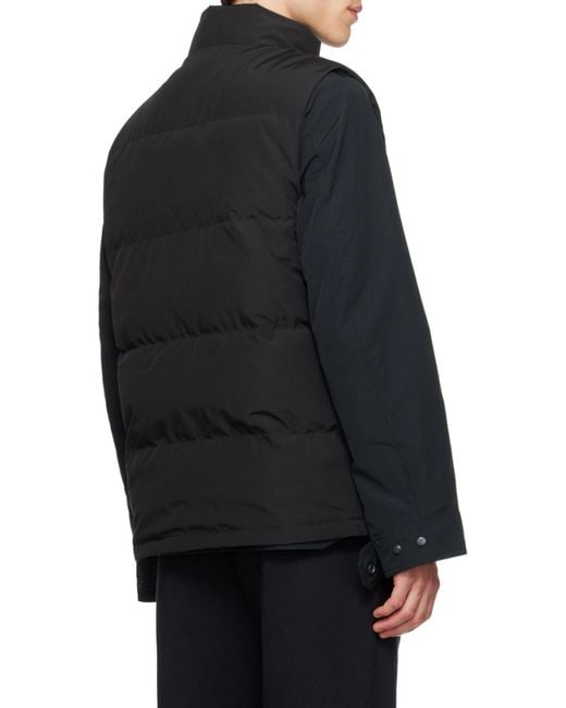 Canada Goose Black Freestyle Crew Vest for men