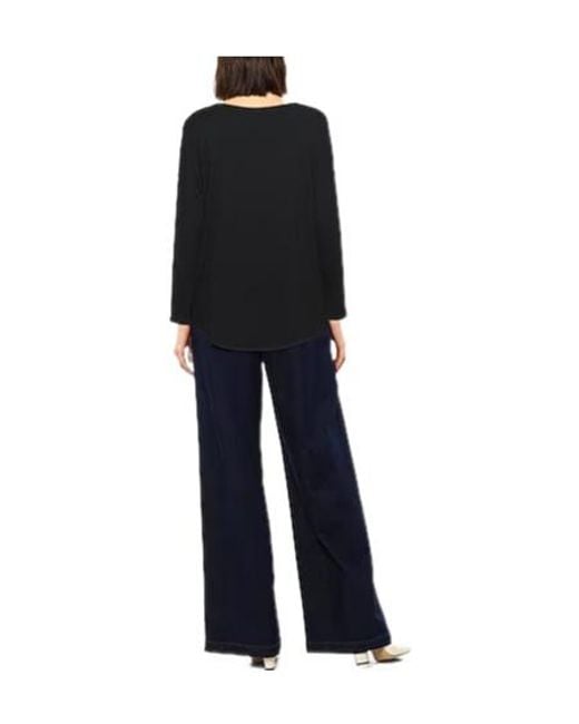 Rag & Bone Black Lightweight Knit Long-Sleeve Top