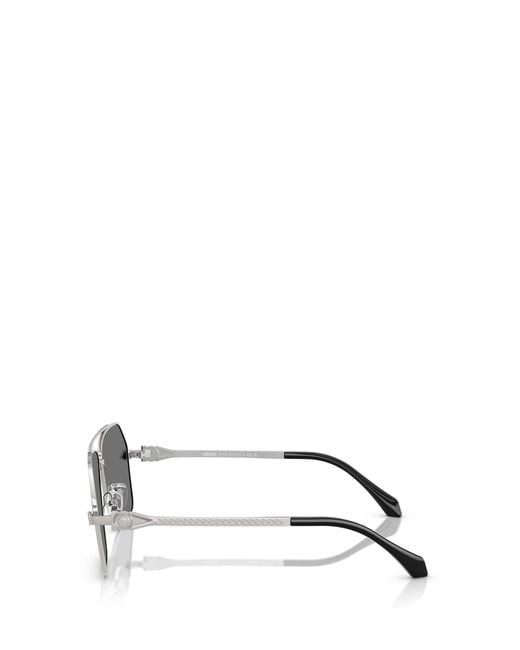 Versace White Eyewear Pilot-Frame Sunglasses for men