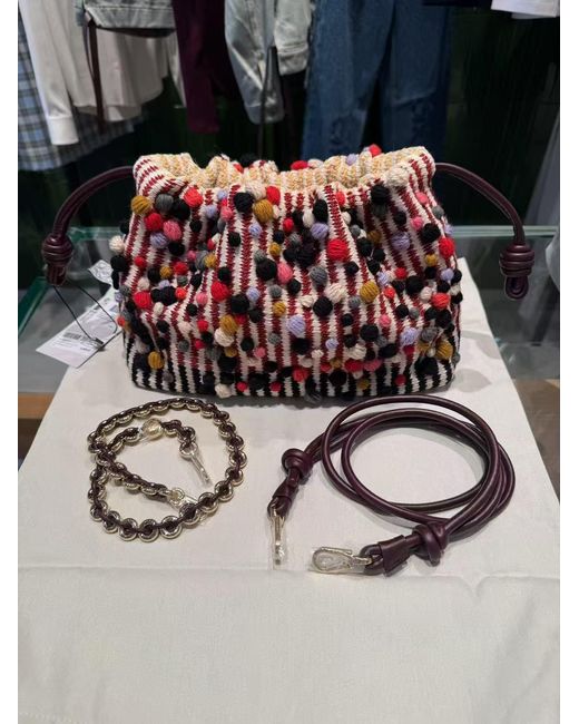 Loewe Red X Albers Medium Flamenco Purse