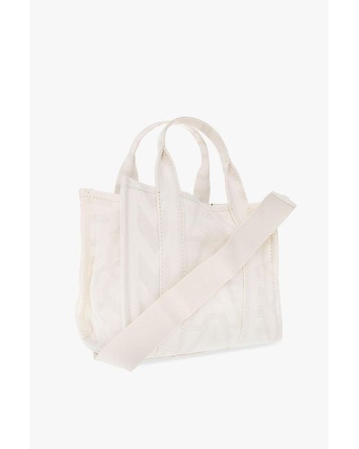Marc Jacobs White Logo Shoulder Bag