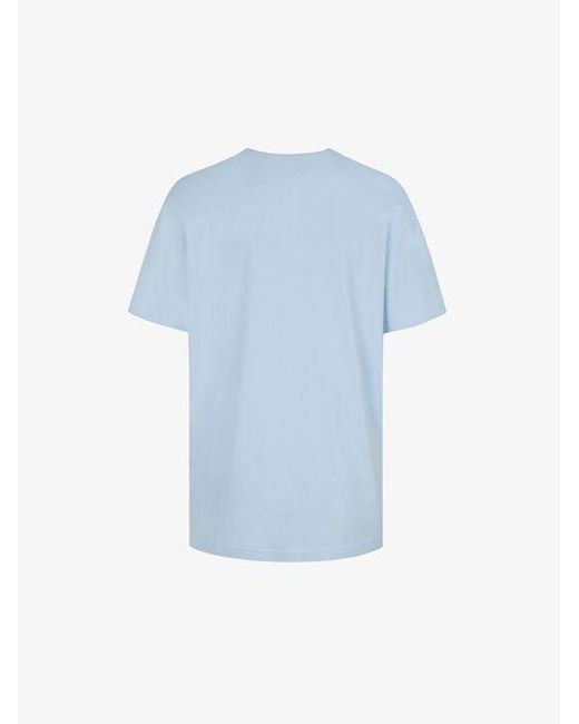 Givenchy Blue Crystal Embroidered Logo T-Shirt
