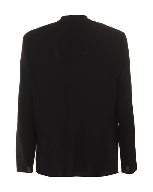 Giorgio Armani Black Single-Breasted Tailored Blazer for men
