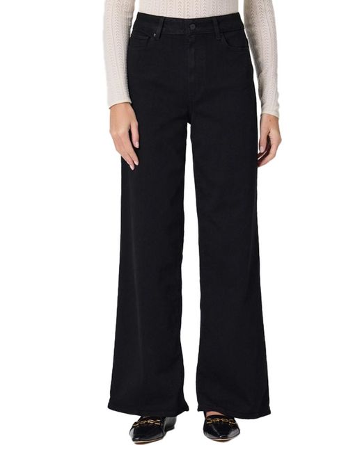 PAIGE Black Wide-Leg Jeans