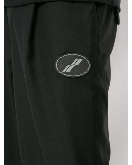 we11done Black Wide-Leg Trousers for men